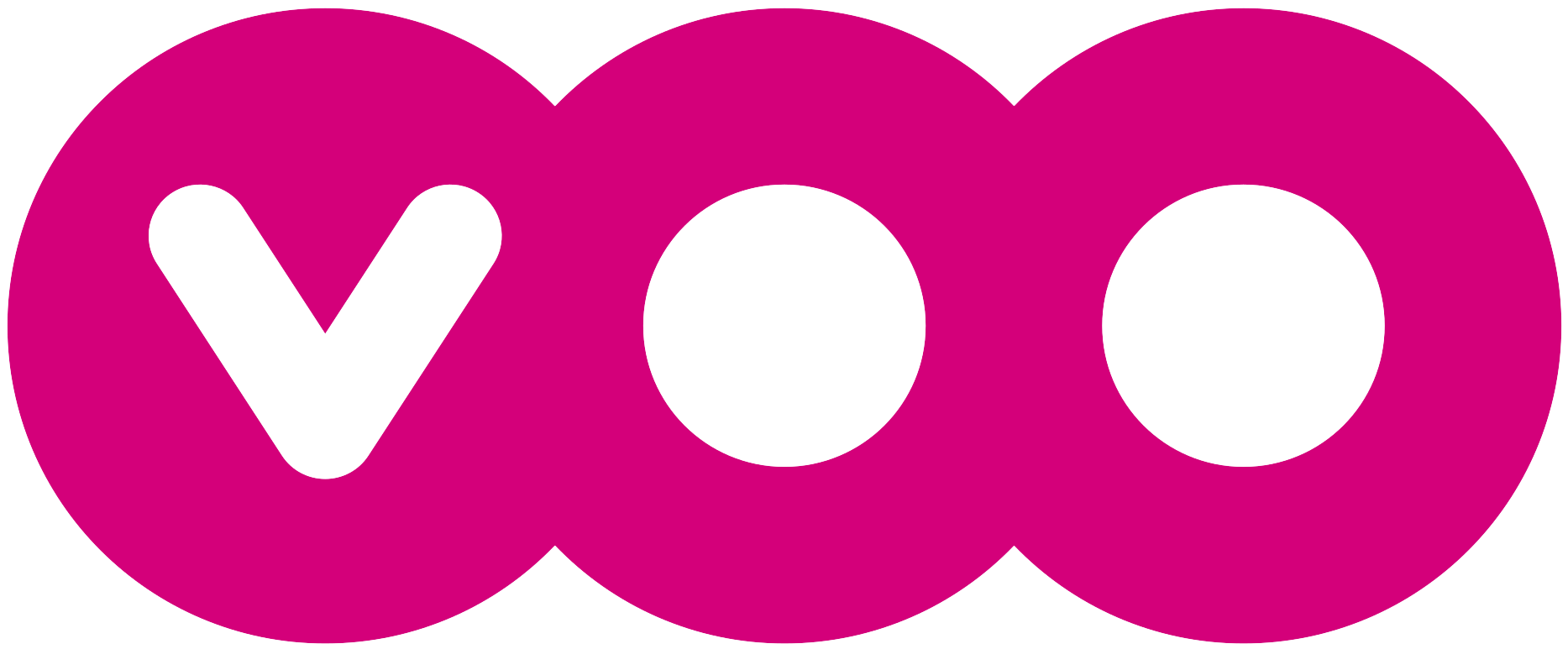 VOO logo roze
